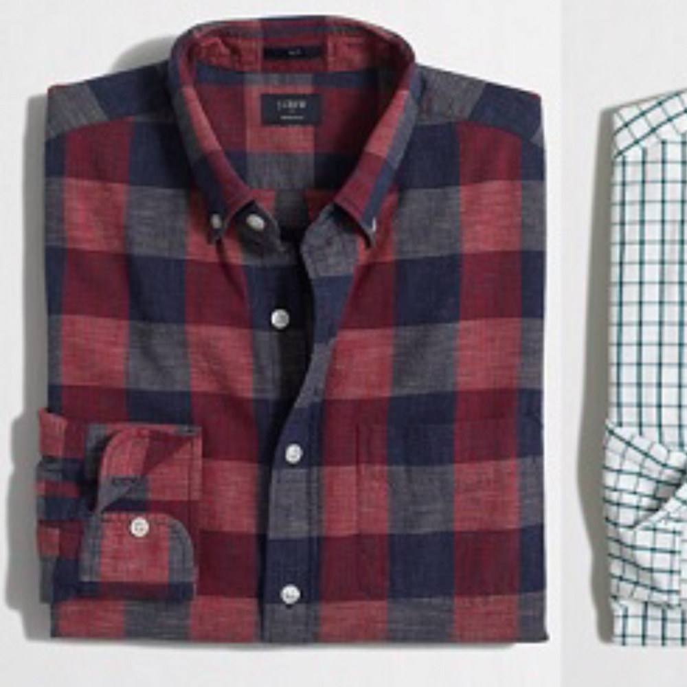 JCREW Plaid Men’s Button Down